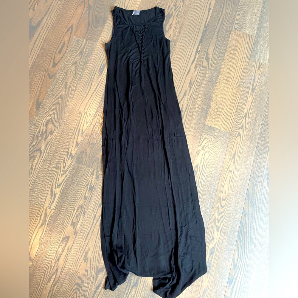 Lace Front Maxi Dress
